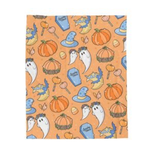Autumn Vibes Orange Blanket