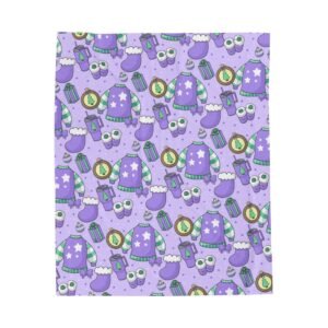 Cozy Christmas Purple Blanket