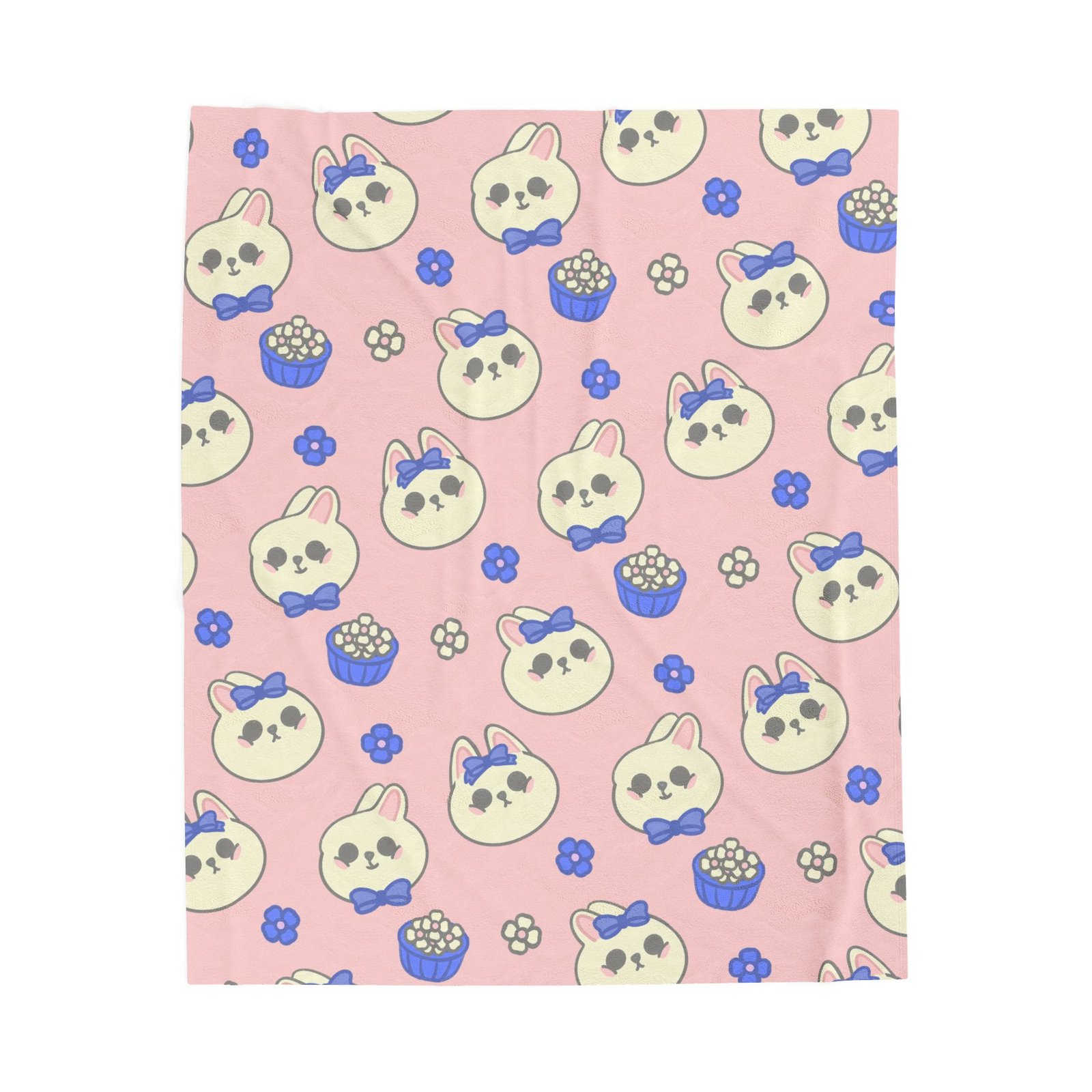 Bunnies and Flowers Blanket