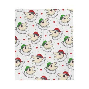 Possum Santa White Blanket