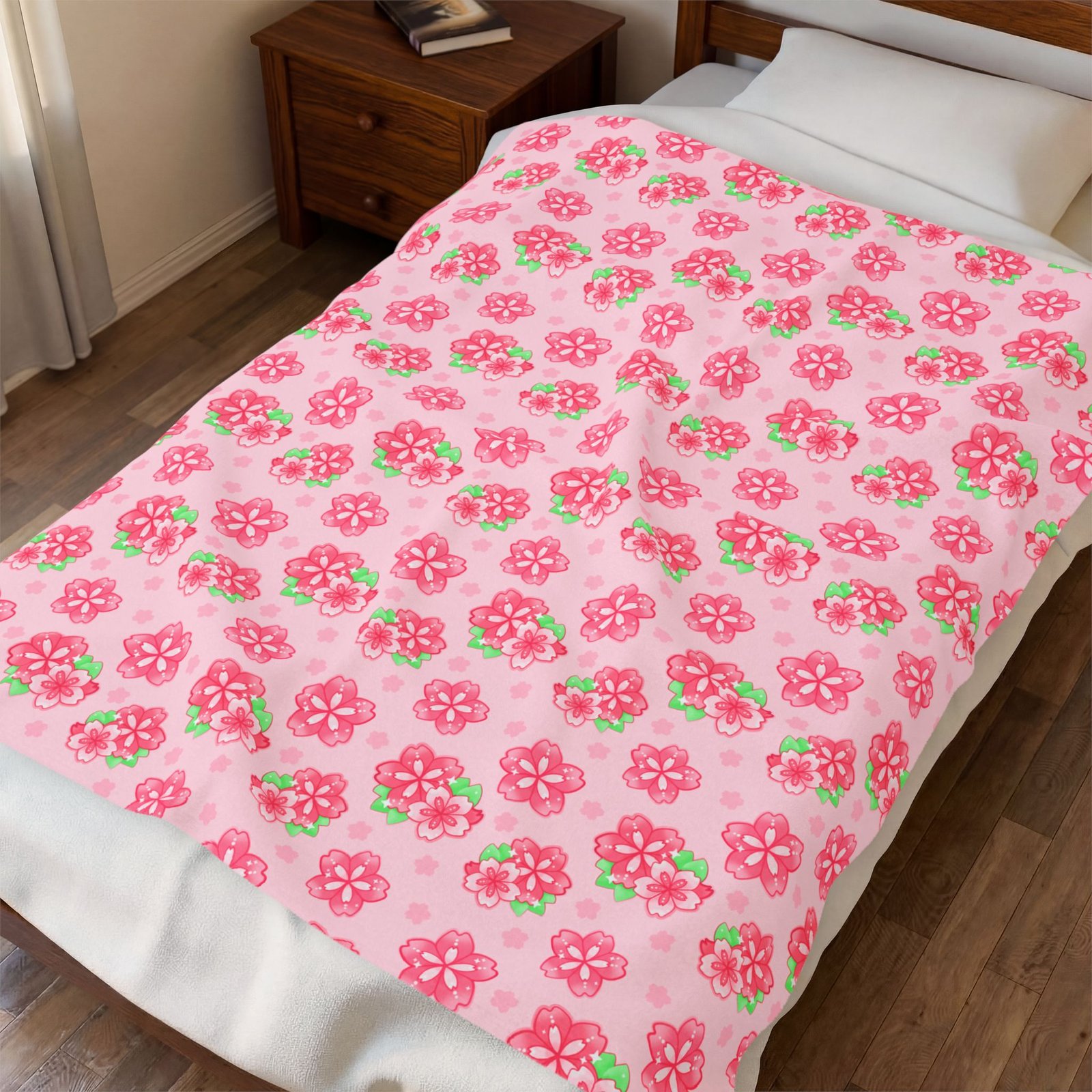 Pink Sakura Blanket - Image 6