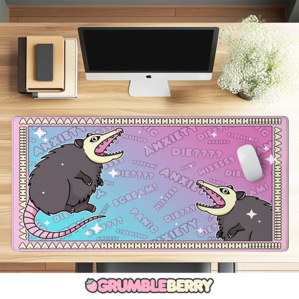 Anxiety Possum Desk Mat