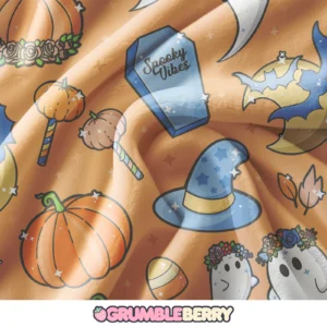 Autumn Vibes Orange Blanket