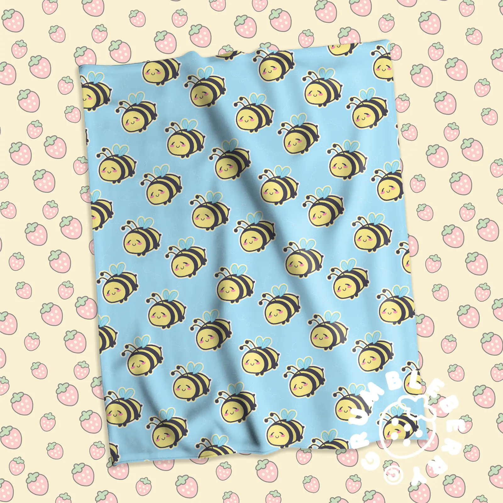 Bumbleboo Blue Blanket - Image 4