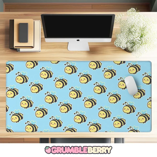 Bumbleboo Blue Desk Mat