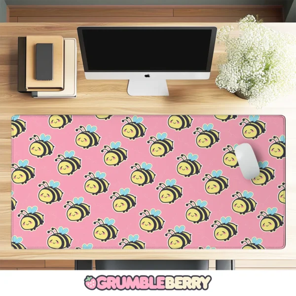 Bumbleboo Pink Desk Mat