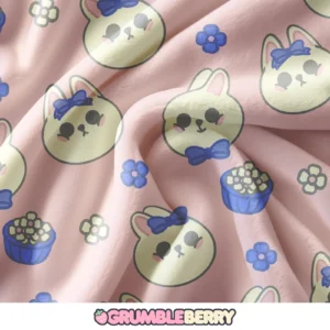 Bunnies and Flowers Blanket
