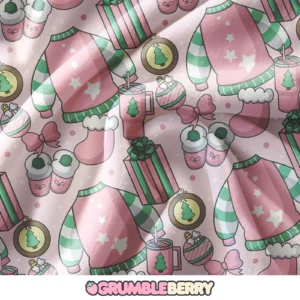 Cozy Christmas Pink Blanket