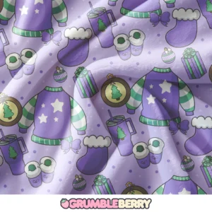 Cozy Christmas Purple Blanket