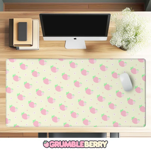 Dreamy Strawberry Desk Mat