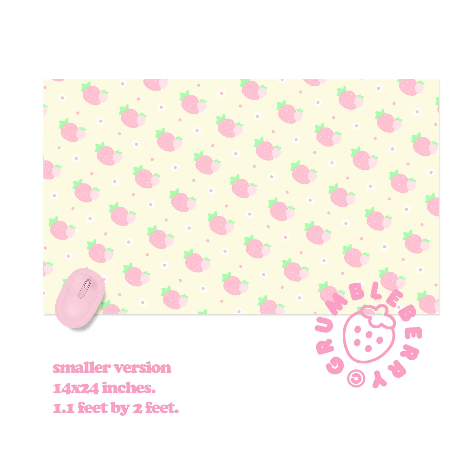 Dreamy Strawberry Desk Mat - Image 3
