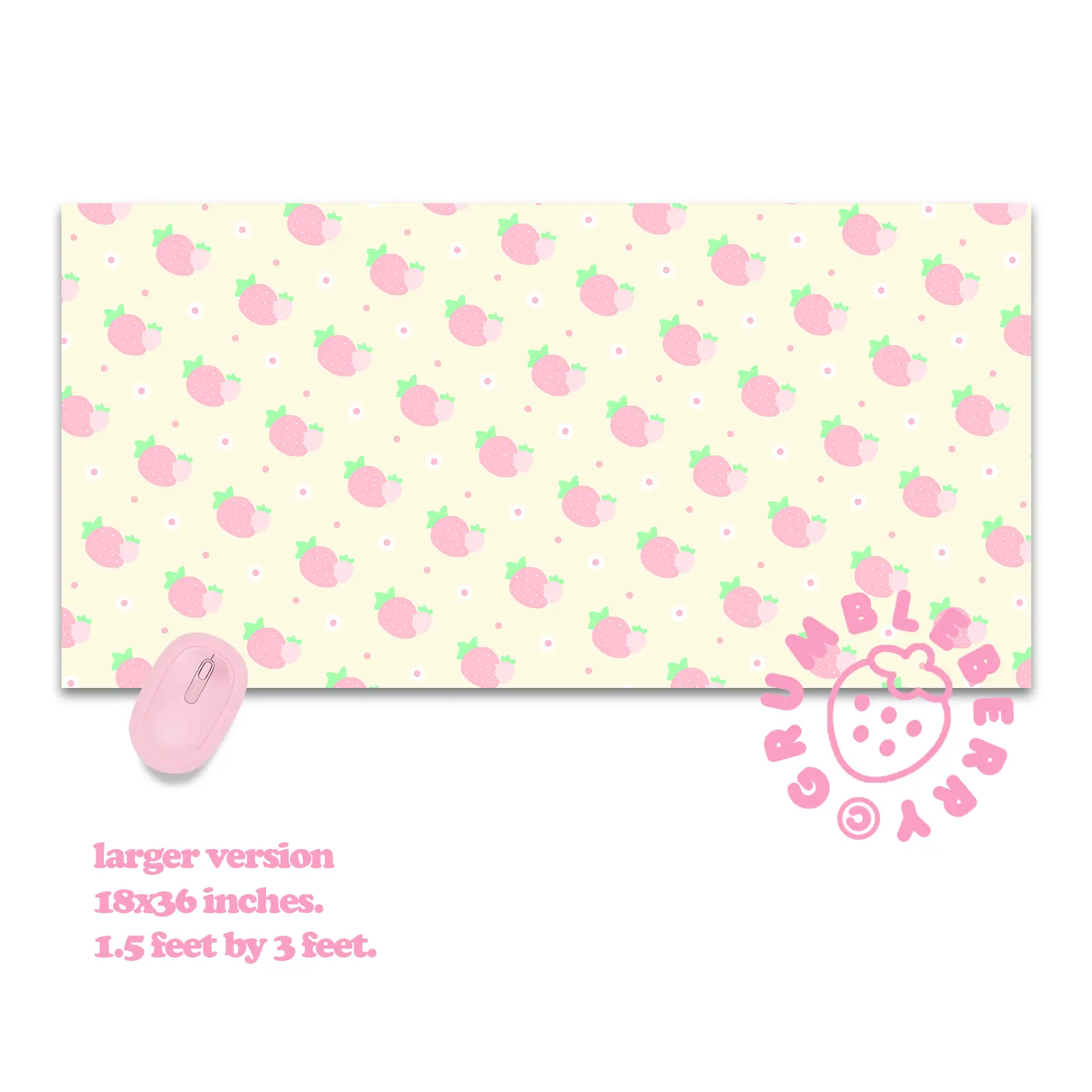 Dreamy Strawberry Desk Mat - Image 2