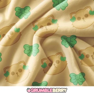 Ginger Kitties and Bows Blanket