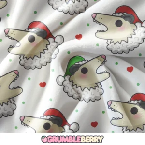 Possum Santa White Blanket