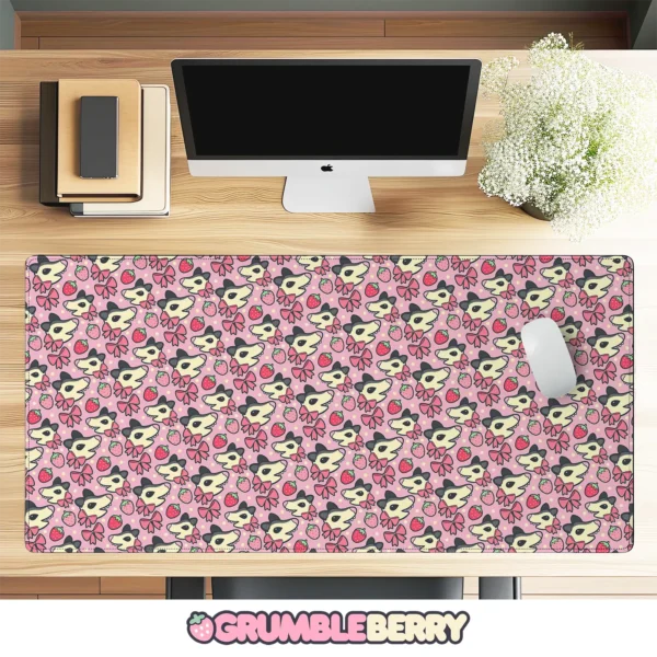 Strawberry Possum Desk Mat