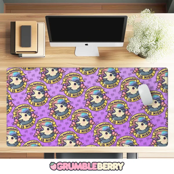 The Revolution is Nigh Patterned Desk Mat